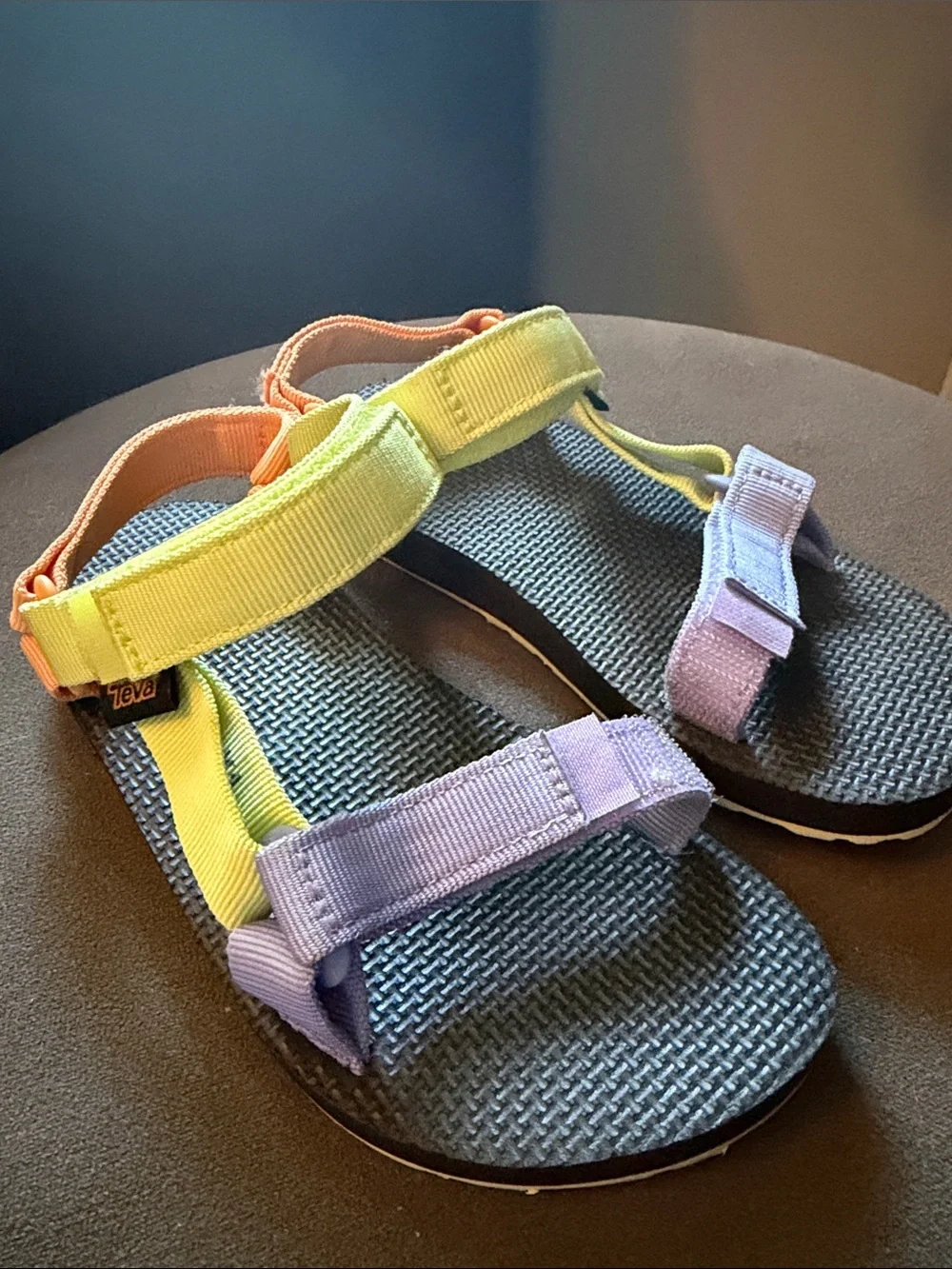 Teva Kids Universale Sandals Multi-Color Straps Yellow, Orange, Purple
